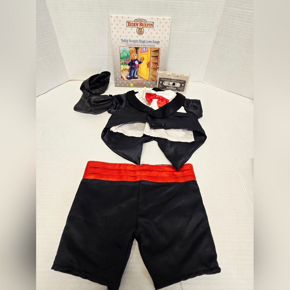Teddy Ruxpin Adventure Outfits Tuxedo Love Songs Costume Vintage Bundle